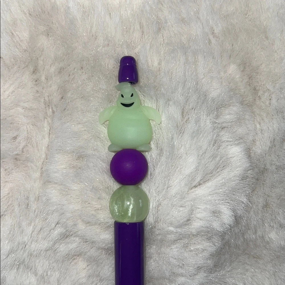 Purple and Green Oogie Boogie Novelty Glow In The Dark Pen